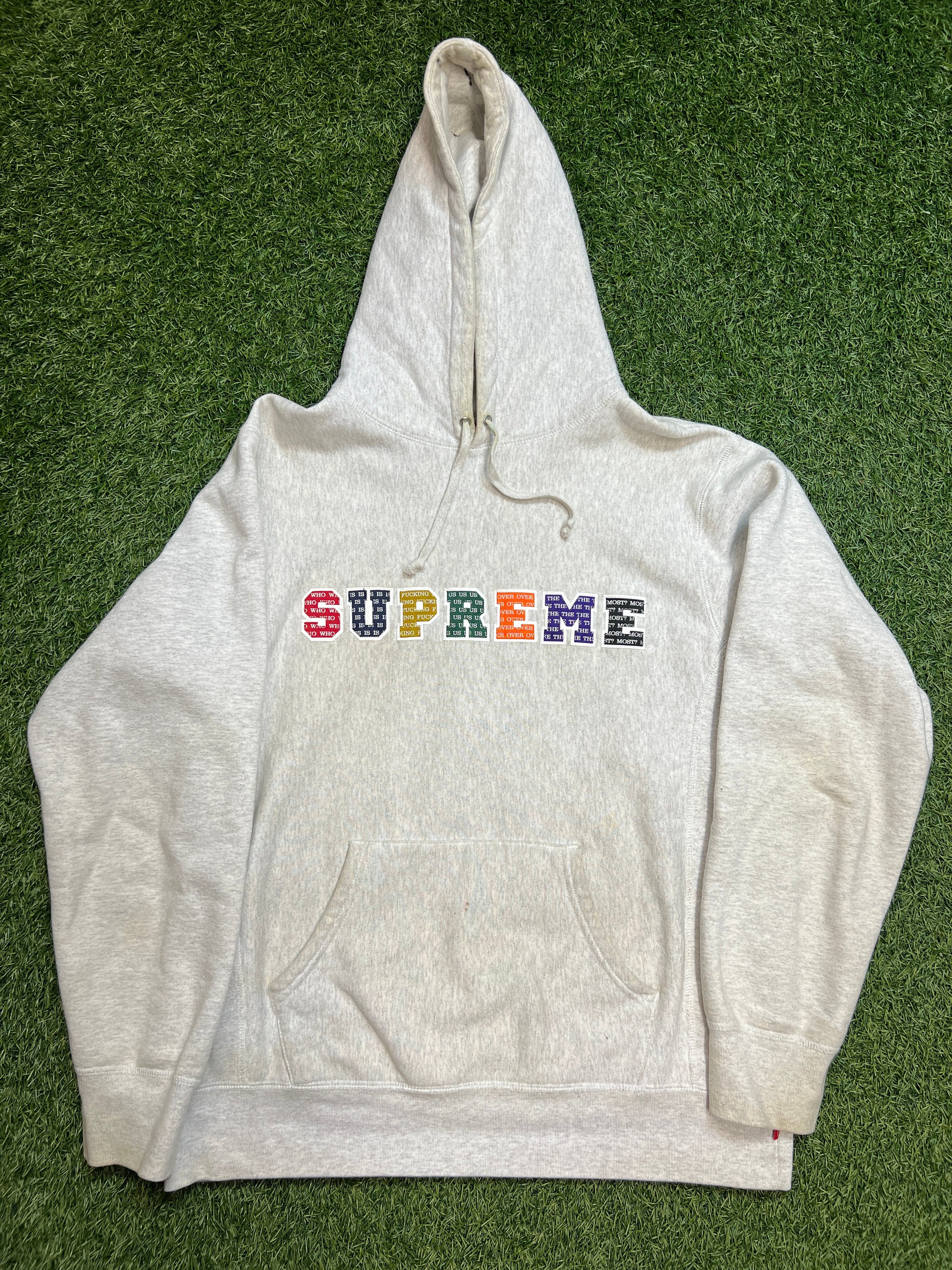 Supreme Who Fucking Us Over The Most Hoodie Size Large USED | The